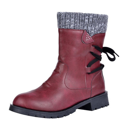 Stylish Boots Women Retro Design Metal Buckle