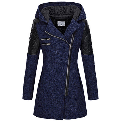 Stylish Women's Asymmetrical Quilted Coat