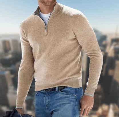 Men's Long-Sleeve Quarter-Zip Pullover