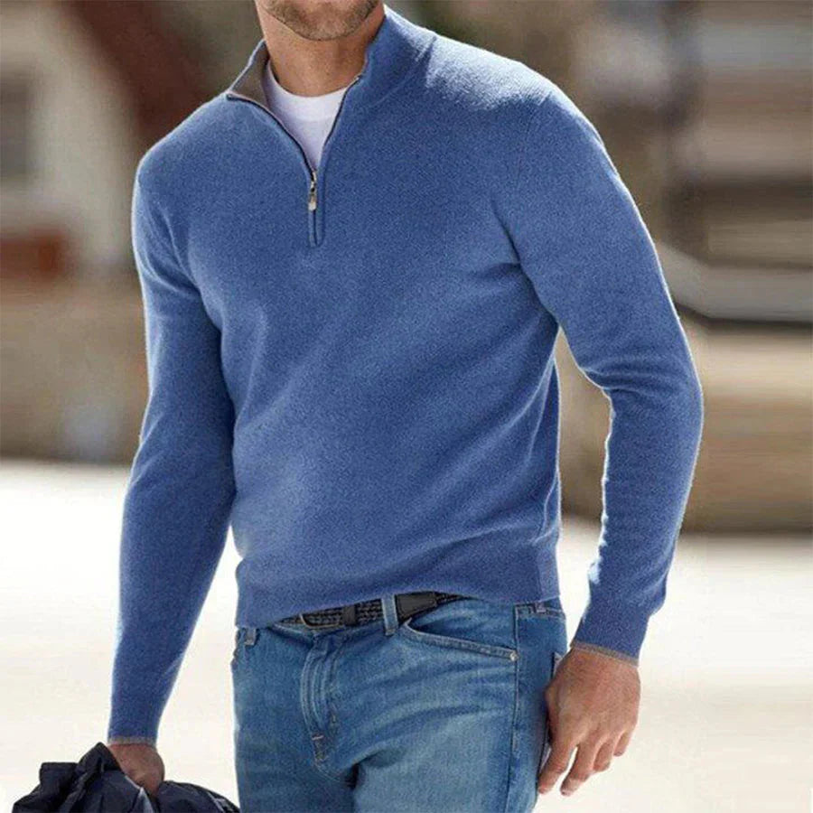 Men's Long-Sleeve Quarter-Zip Pullover