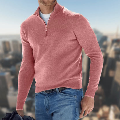 Men's Long-Sleeve Quarter-Zip Pullover