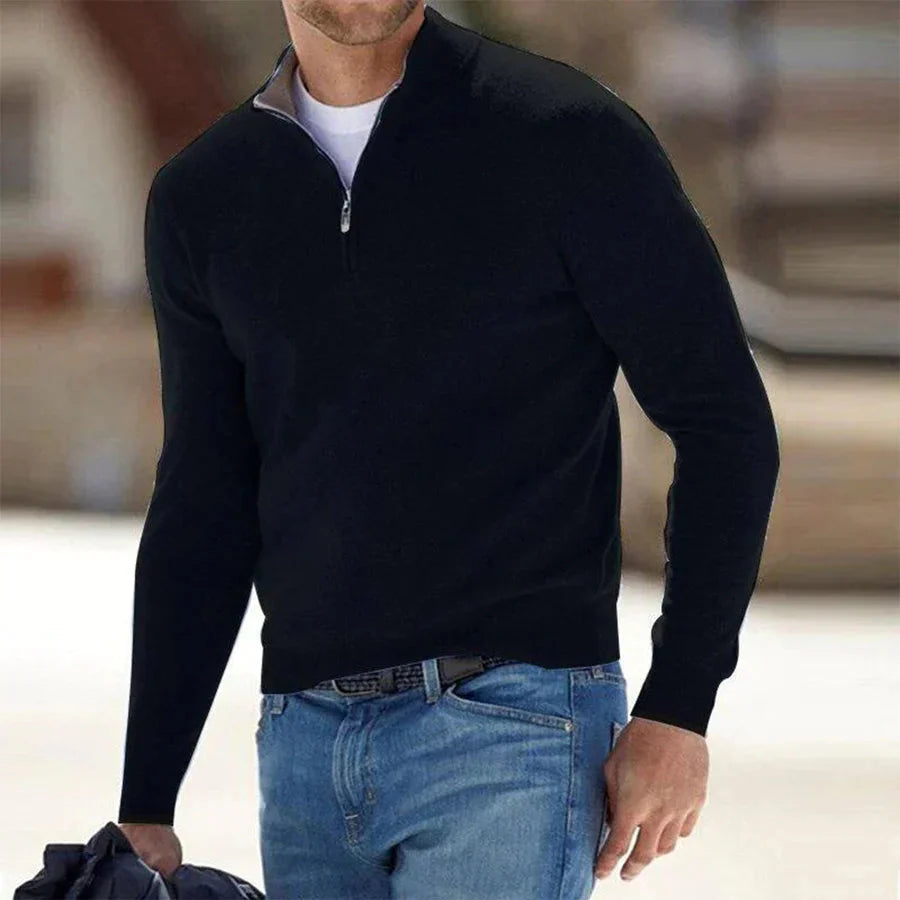 Men's Long-Sleeve Quarter-Zip Pullover