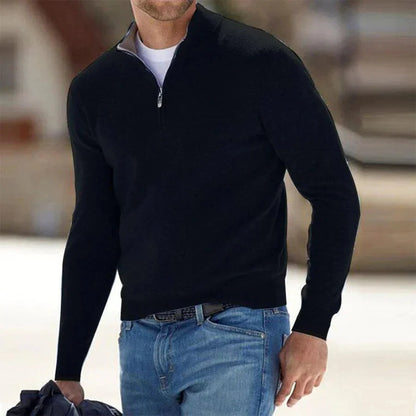 Men's Long-Sleeve Quarter-Zip Pullover