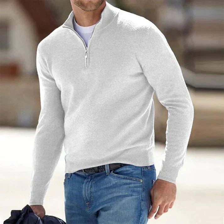 Men's Long-Sleeve Quarter-Zip Pullover