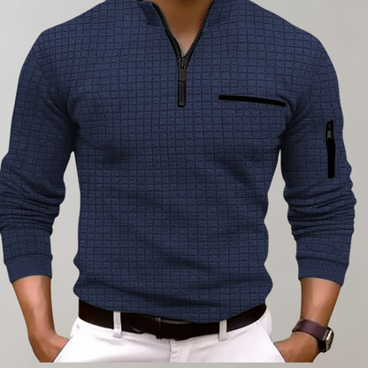Men's Half-Zip Sweater Modern Sporty