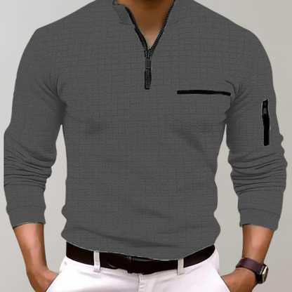 Men's Half-Zip Sweater Modern Sporty