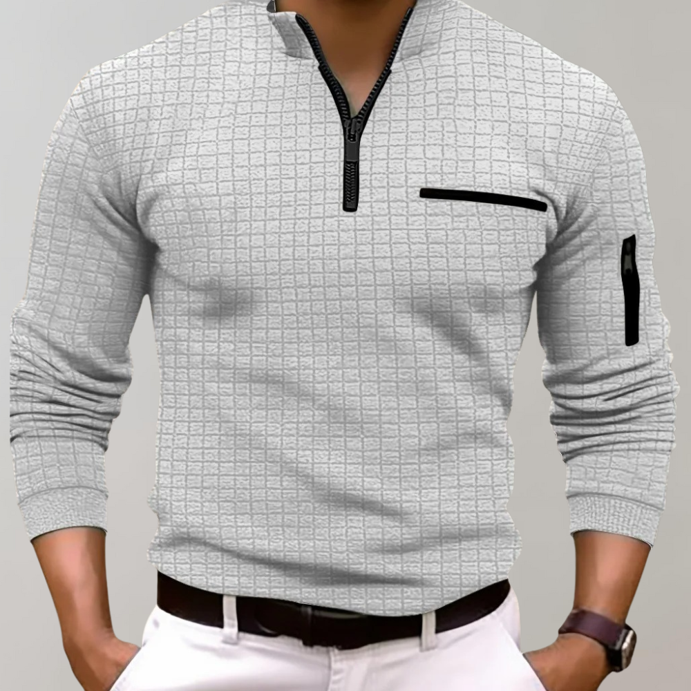 Men's Half-Zip Sweater Modern Sporty