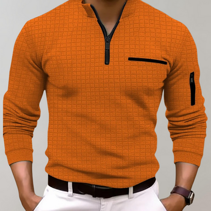 Men's Half-Zip Sweater Modern Sporty