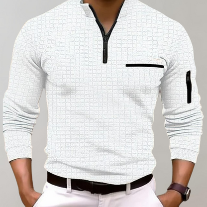 Men's Half-Zip Sweater Modern Sporty
