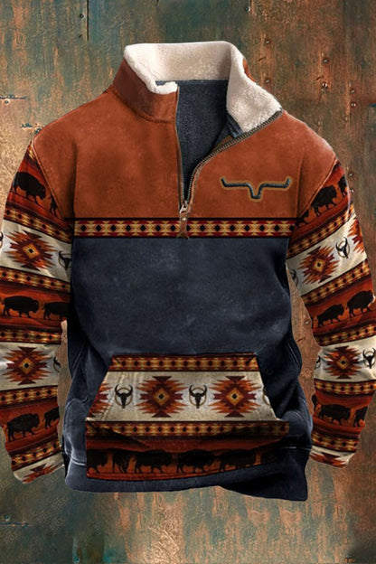 Men's Warm Fleece Hoodie with Kangaroo Pocket