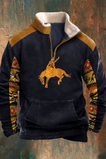Men's Warm Fleece Hoodie with Kangaroo Pocket