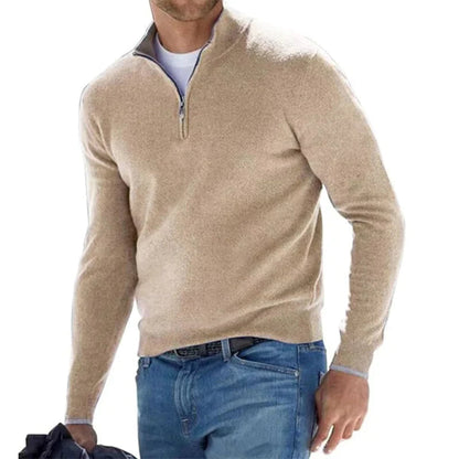 Men's Warm Long-Sleeved Knitted Sweater