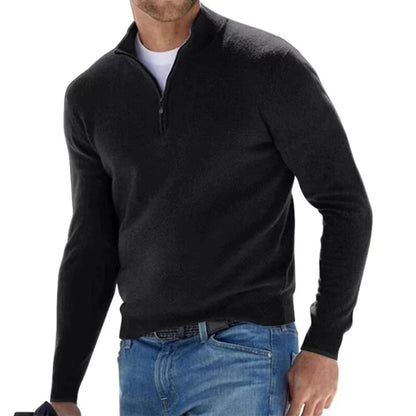 Men's Warm Long-Sleeved Knitted Sweater