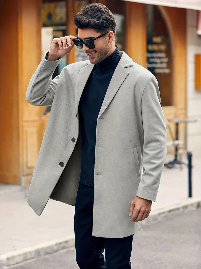 Men's Classic Warm Wool Coat