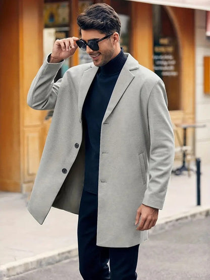 Men's Classic Warm Wool Coat