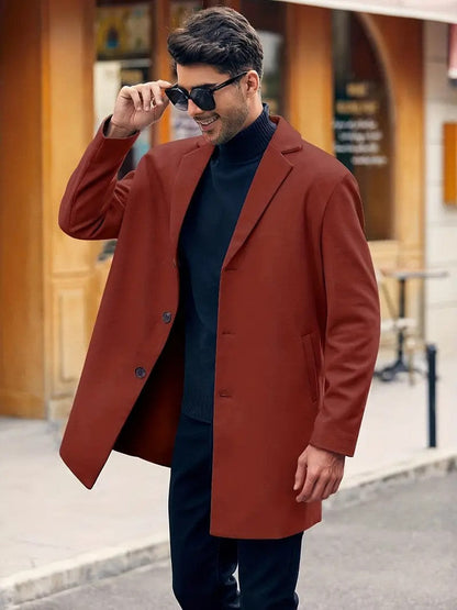 Men's Classic Warm Wool Coat