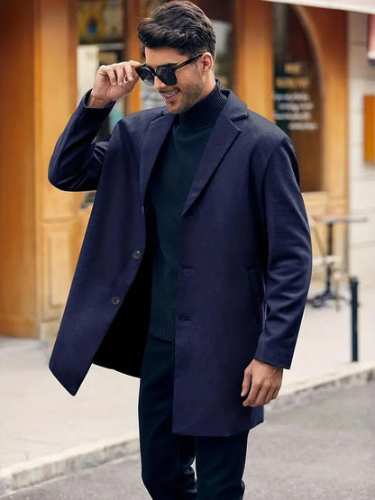 Men's Classic Warm Wool Coat
