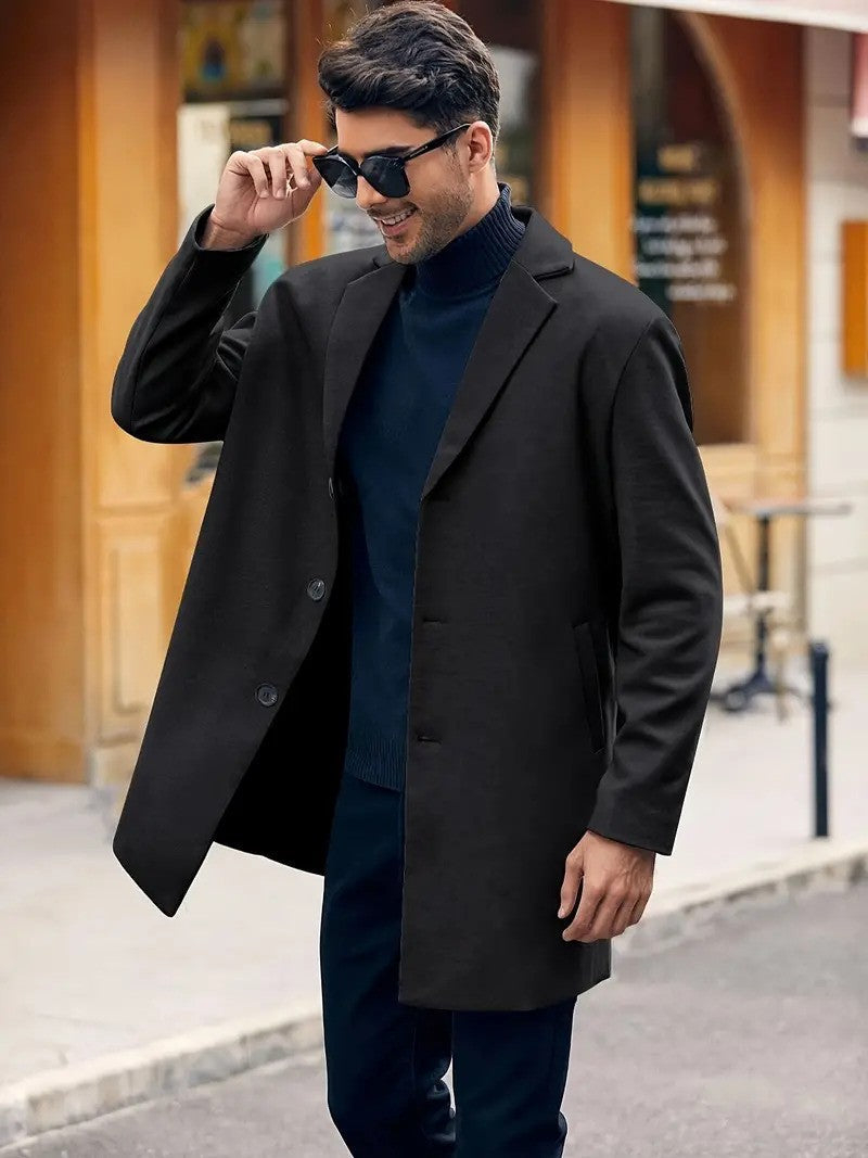 Men's Classic Warm Wool Coat
