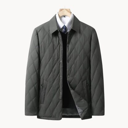 Men's Quilted Jacket Neutral Elegant