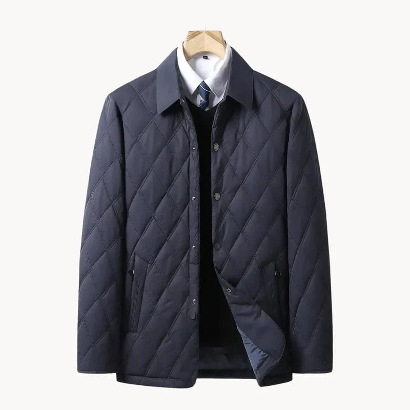Leon - Steppjacke Glamour Diamantmuster - IdealeKleiden