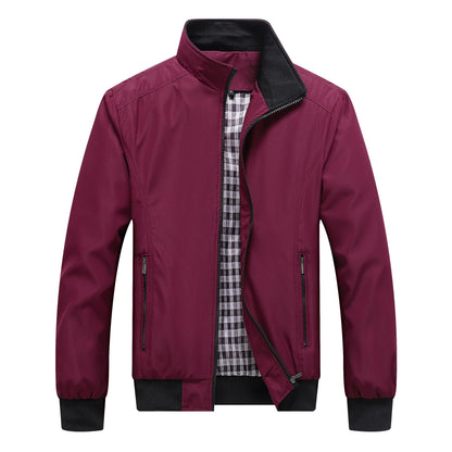 Men's Outdoor Jacket Lightweight Windproof Zipper