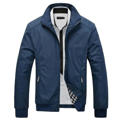 Men's Summer Jacket Windproof Zip Up