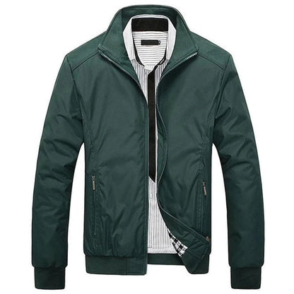 Men's Summer Jacket Windproof Zip Up