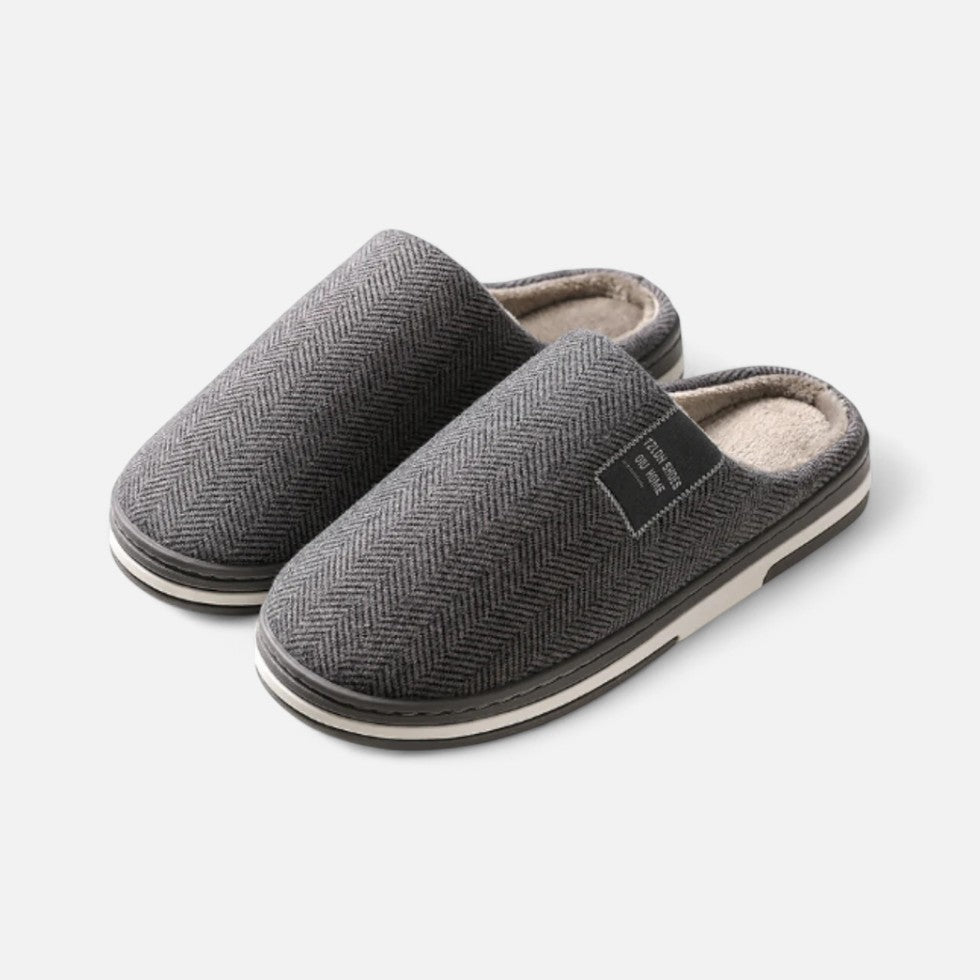 Men's Slippers Warm Winter Tweed