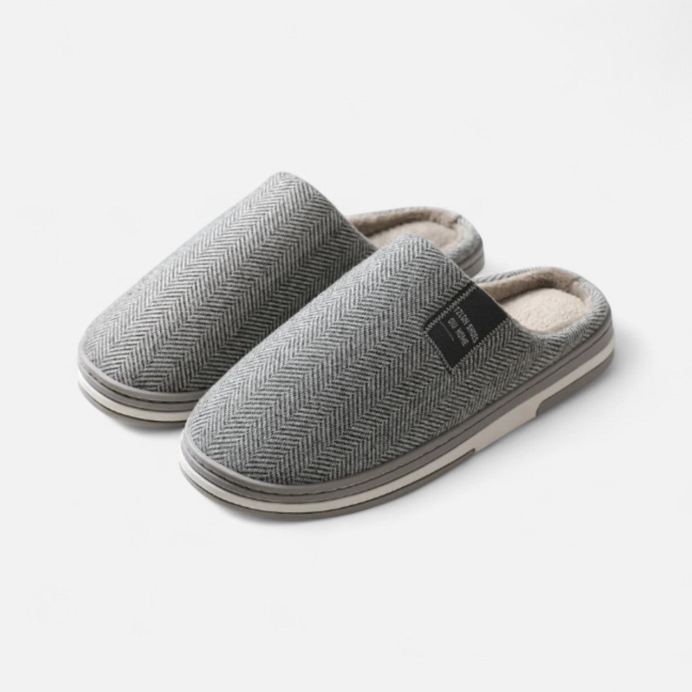 Men's Slippers Warm Winter Tweed