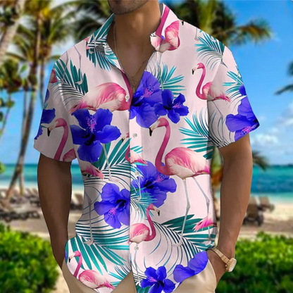 Men's Hawaiian Style Summer Blouse