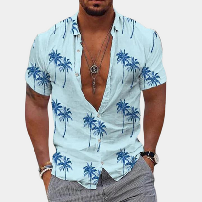 Men's Short Sleeve Hawaiian Style Summer Shirt