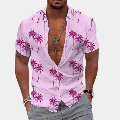Men's Short Sleeve Hawaiian Style Summer Shirt