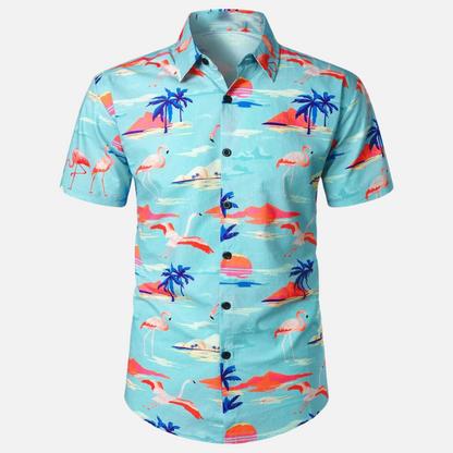 Summer Blouse Hawaiian Shirt Style for Men