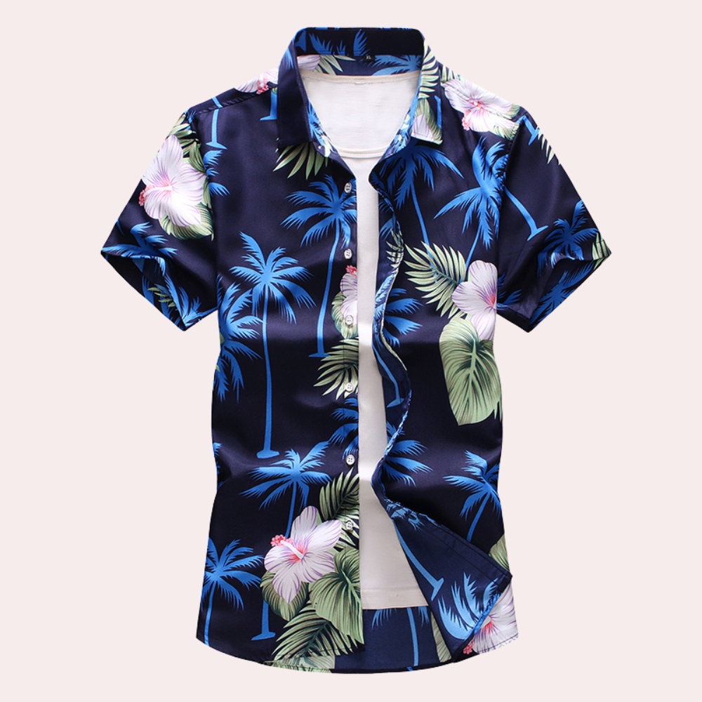 Colorful Hawaiian Shirt Short Sleeve Summer