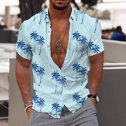 Summer Shirt Short Sleeve Hawaiian Design Modern