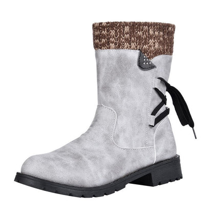 Stylish Boots Women Retro Design Metal Buckle