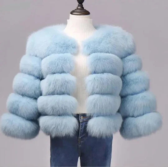 Luxury Fur Coat Glamour Design