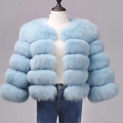 Luxury Fur Coat Glamour Design