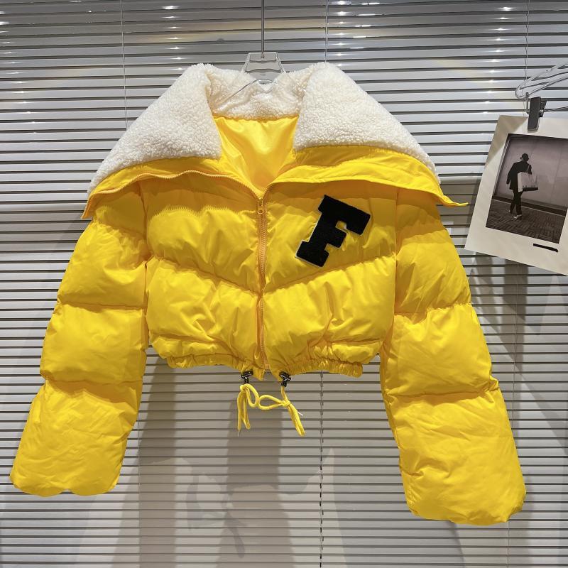 Retro Parka Cropped Jacket for Women