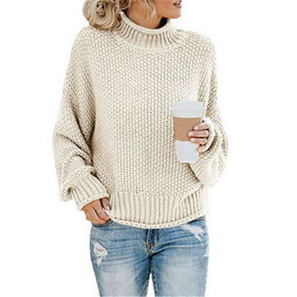 Soft Hand-Knitted Turtleneck Sweaters