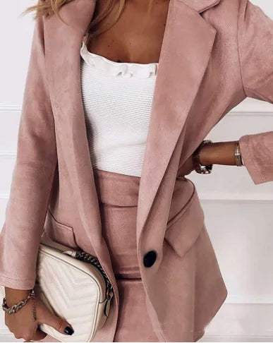 Elegant Skirt Set Women's Office Wear