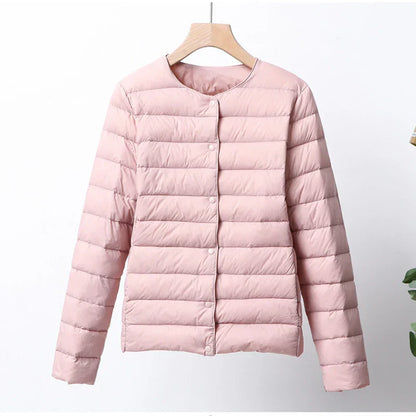 Practical puffer jacket Foldable Zipper