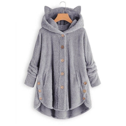 Soft Cat Jacket Plush Lined Warm
