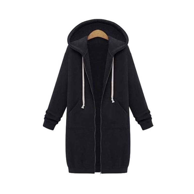 Stylish Women's Long Sweatjacket