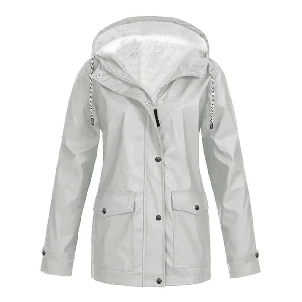 Elegant Women's Warm Rain Jacket