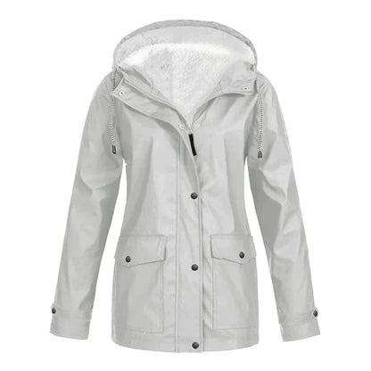 Elegant Women's Warm Rain Jacket
