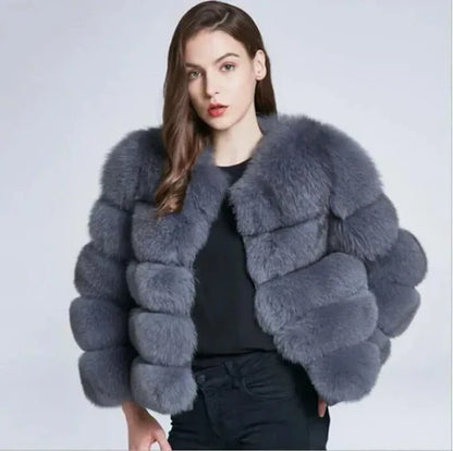 Luxury Fur Coat Glamour Design