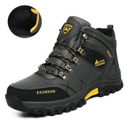 Men's Waterproof Leather Winter Boots