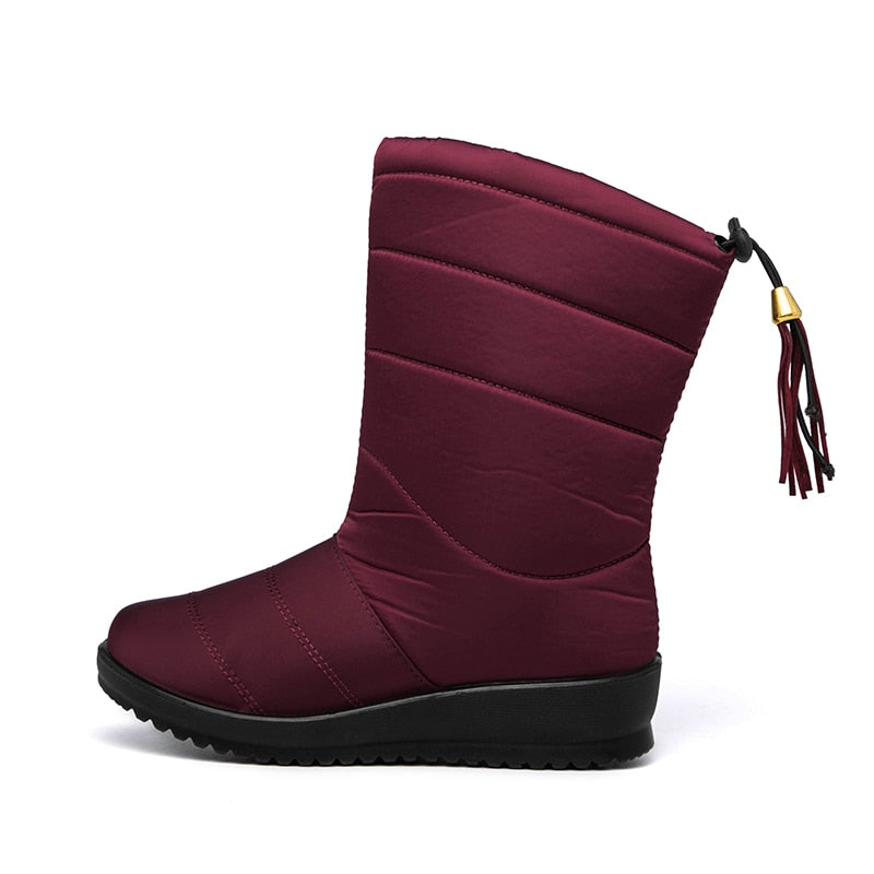 Waterproof Snow Boots Ultralight Faux Fur Lined