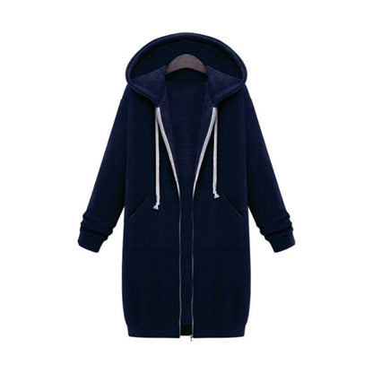 Stylish Women's Long Sweatshirt Design Jacket